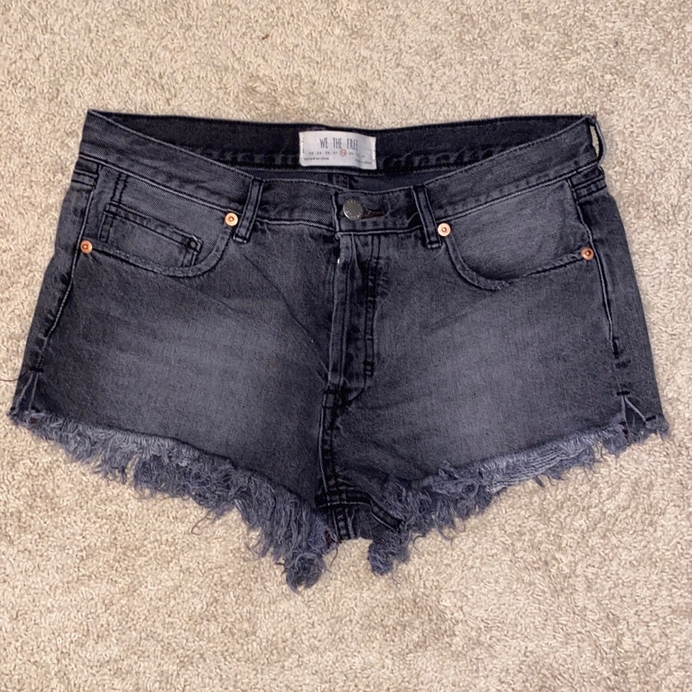 Free People denim shorts